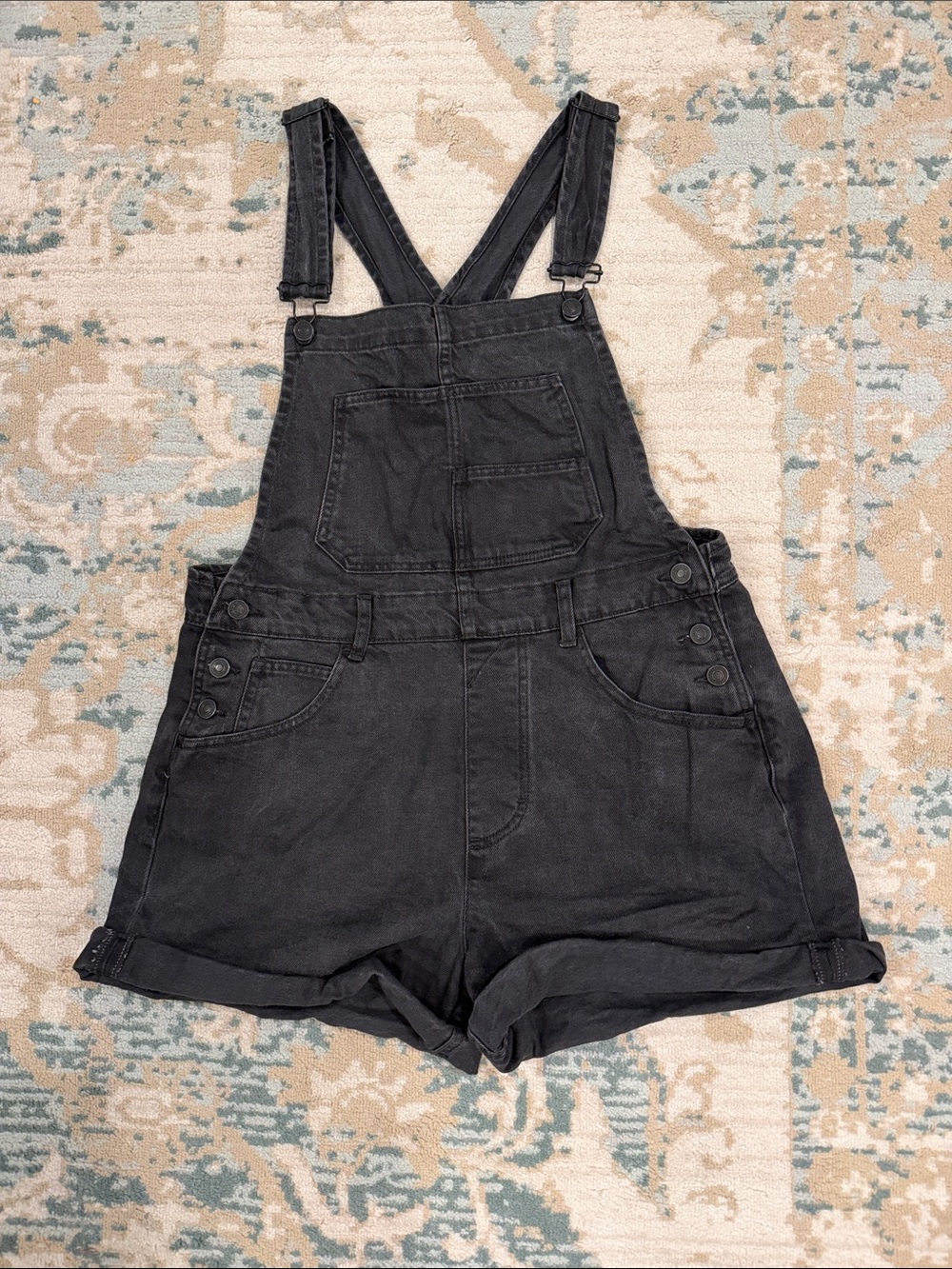 We The Free Black Denim Shortalls - Women's